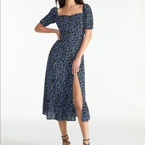 Floral midi dress, Small. BNWT